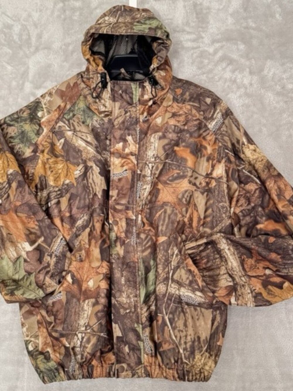 Vtg Mad Dog Gear Jacket Mens M Advantage Timber Camo Waterproof Hunting Gorpcore